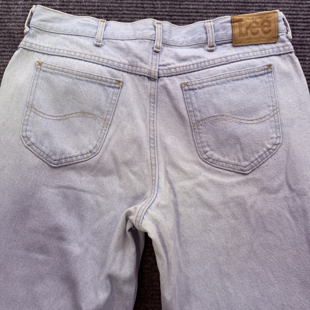 Vintage 90's M.R. LEE Jeans Men's Size‎ 36x30 Blue Washed Denim Straight Leg USA - Picture 2 of 7